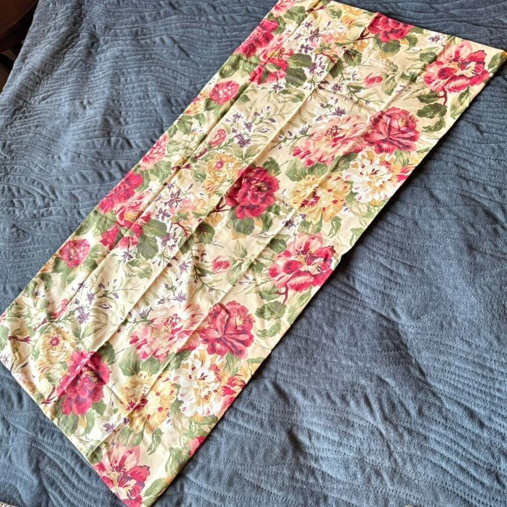 Vtg Ralph Lauren Constance Road King Pillowcase Rose Floral